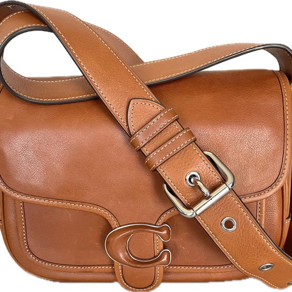 Coach Tabby Large Messenger Vegetable-Tanned Leather Crossbody Bag - Picture 2 of 16